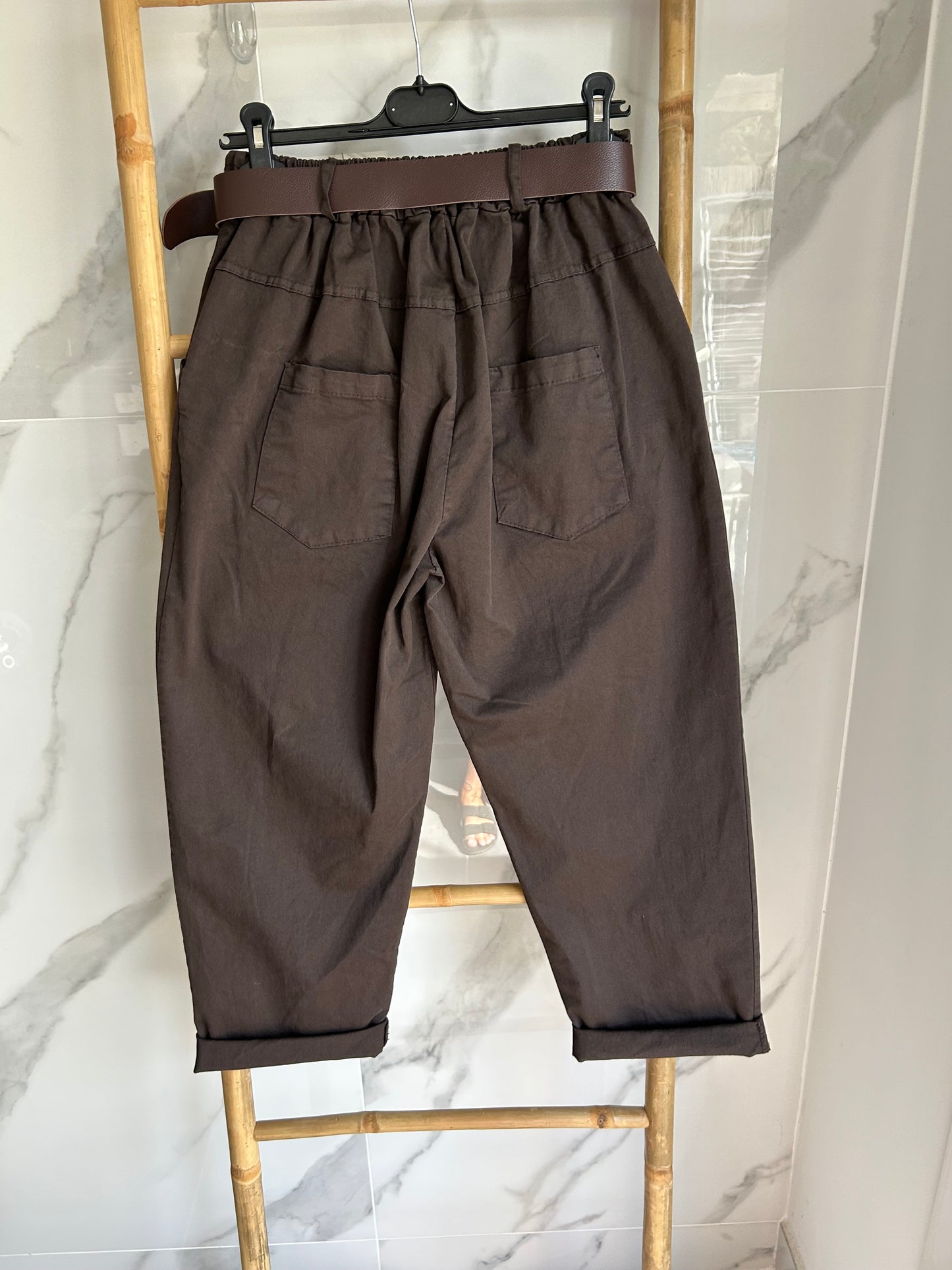 Pantalon ballon marron