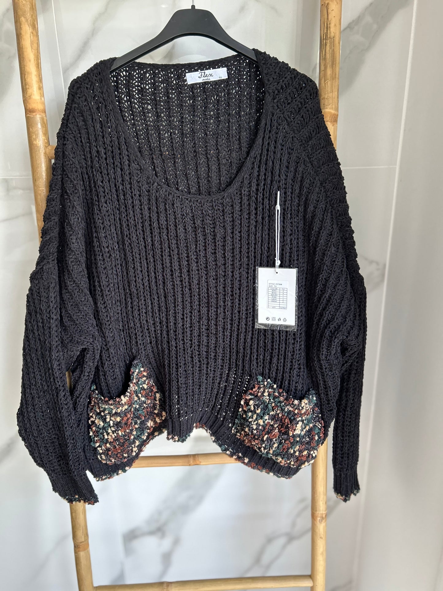 Pull oversize Bohème