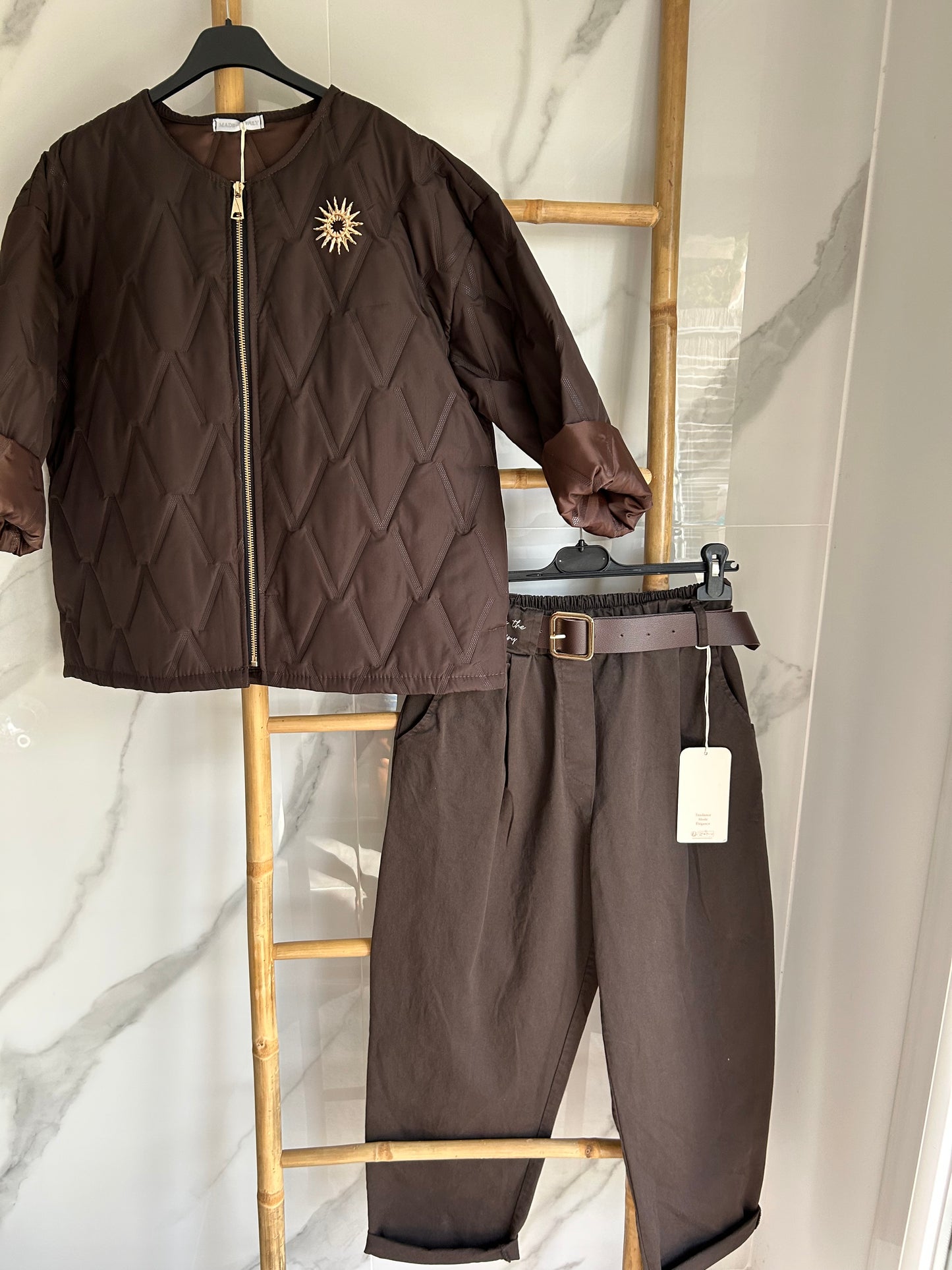 Pantalon ballon marron