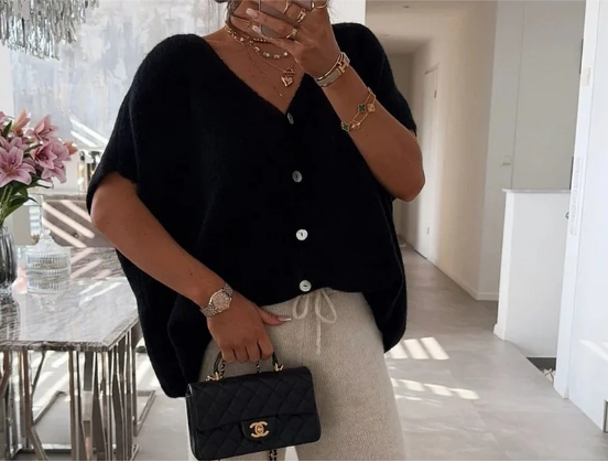 Gilets Overzise Noir