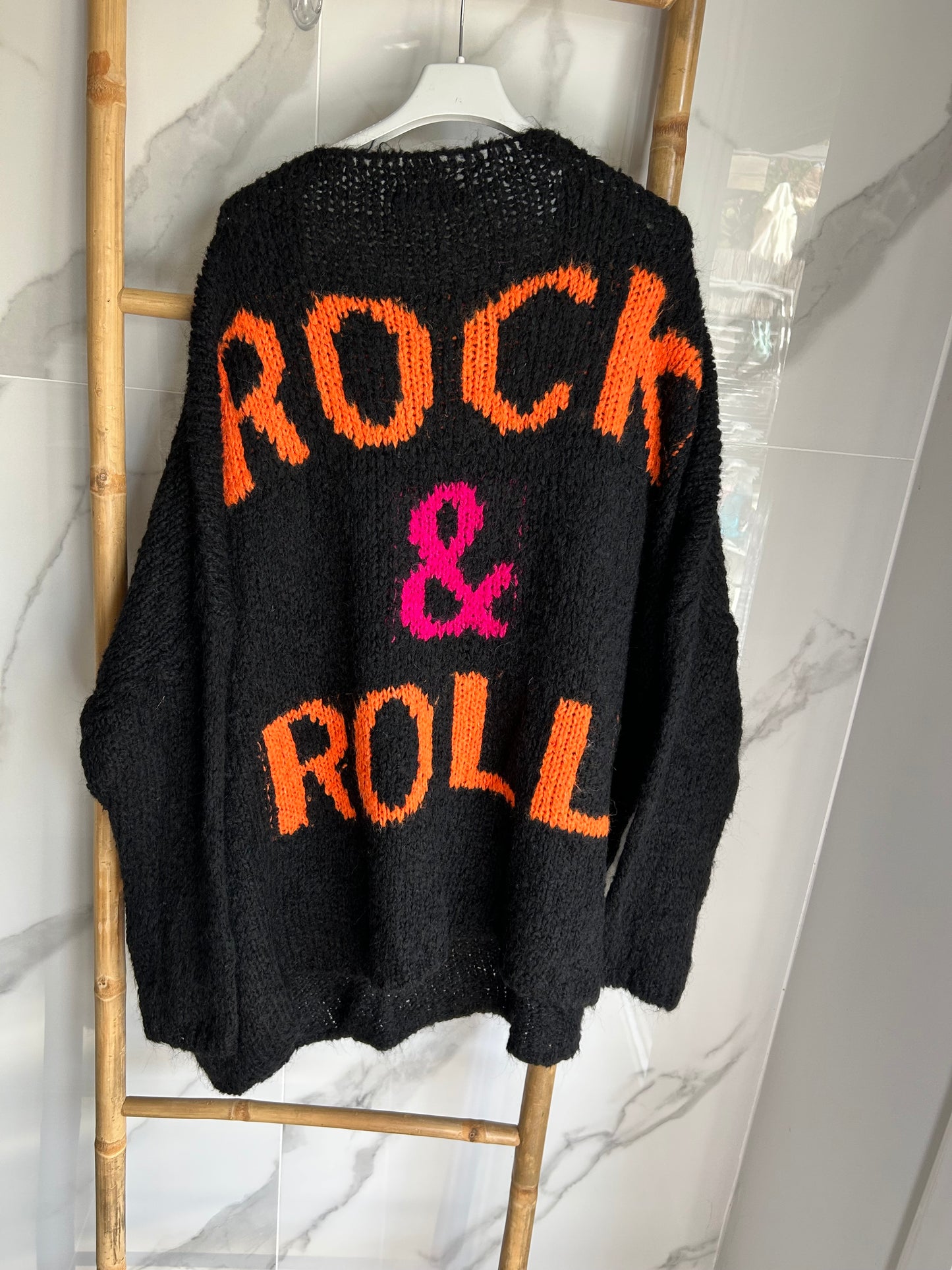 Pull oversize Rock & Roll – Noir