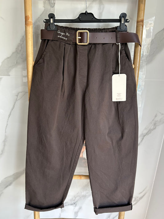Pantalon ballon marron
