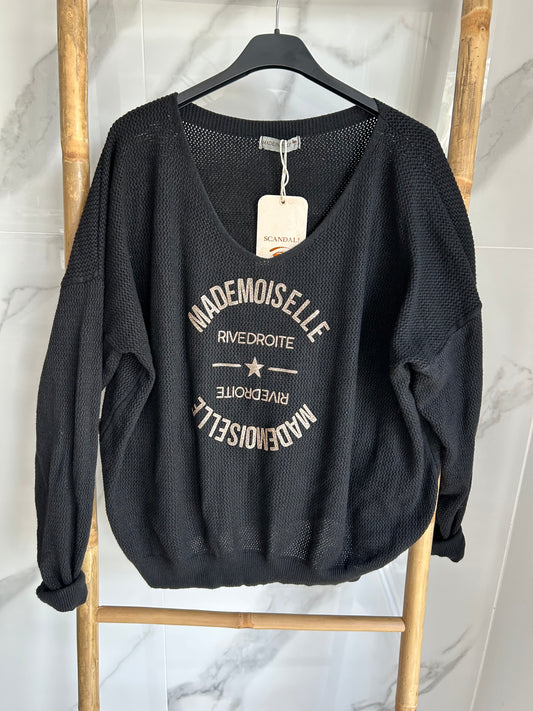 Pull “Mademoiselle Rive de Droite”
