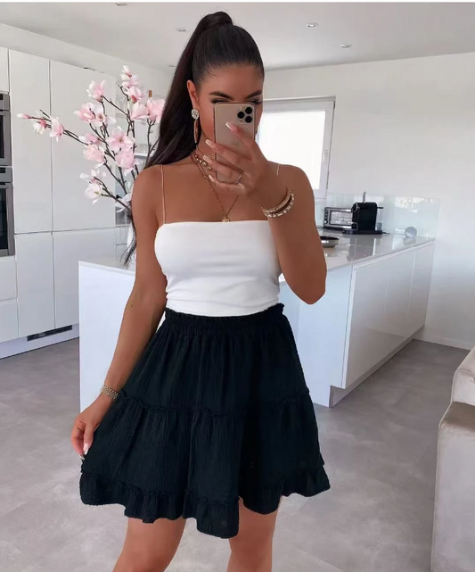 Jupe en gaze de coton