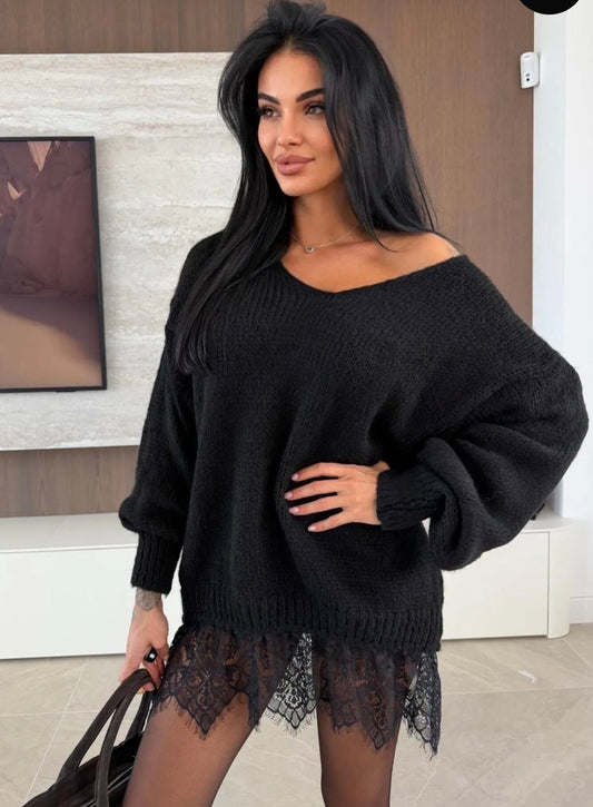 Pull dentelle Mia